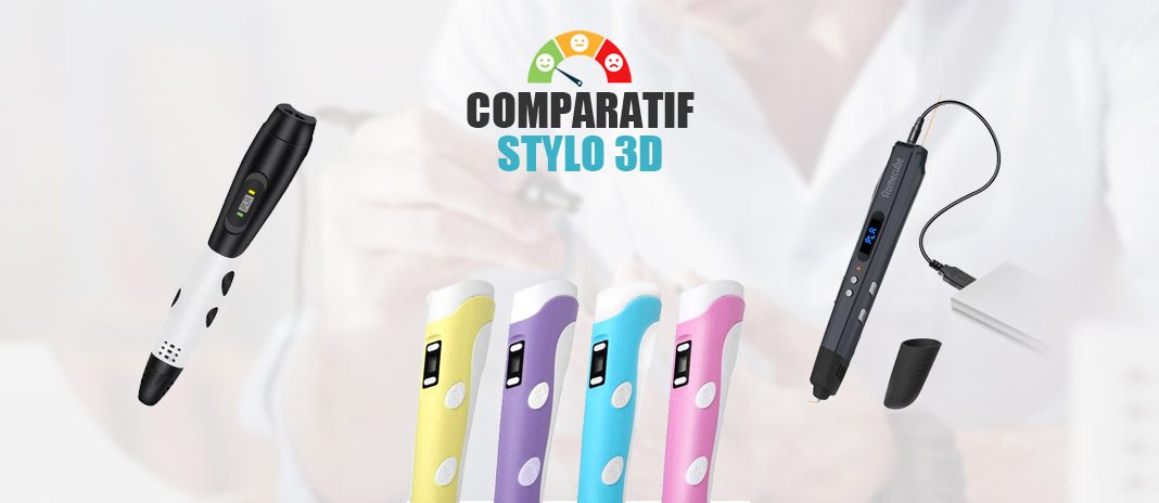 Stylo 3D intelligent avec affichage LED, stylo d'impression 3D avec  chargement USB, recharges de filament Pla 30 couleurs, 