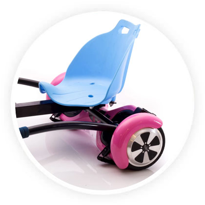 siège hovercart bleu